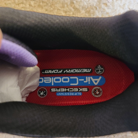 Skechers Women's Size 8.5 Arterios Alloy Toe Purple And Black Work Shoes - Picture 7 of 8